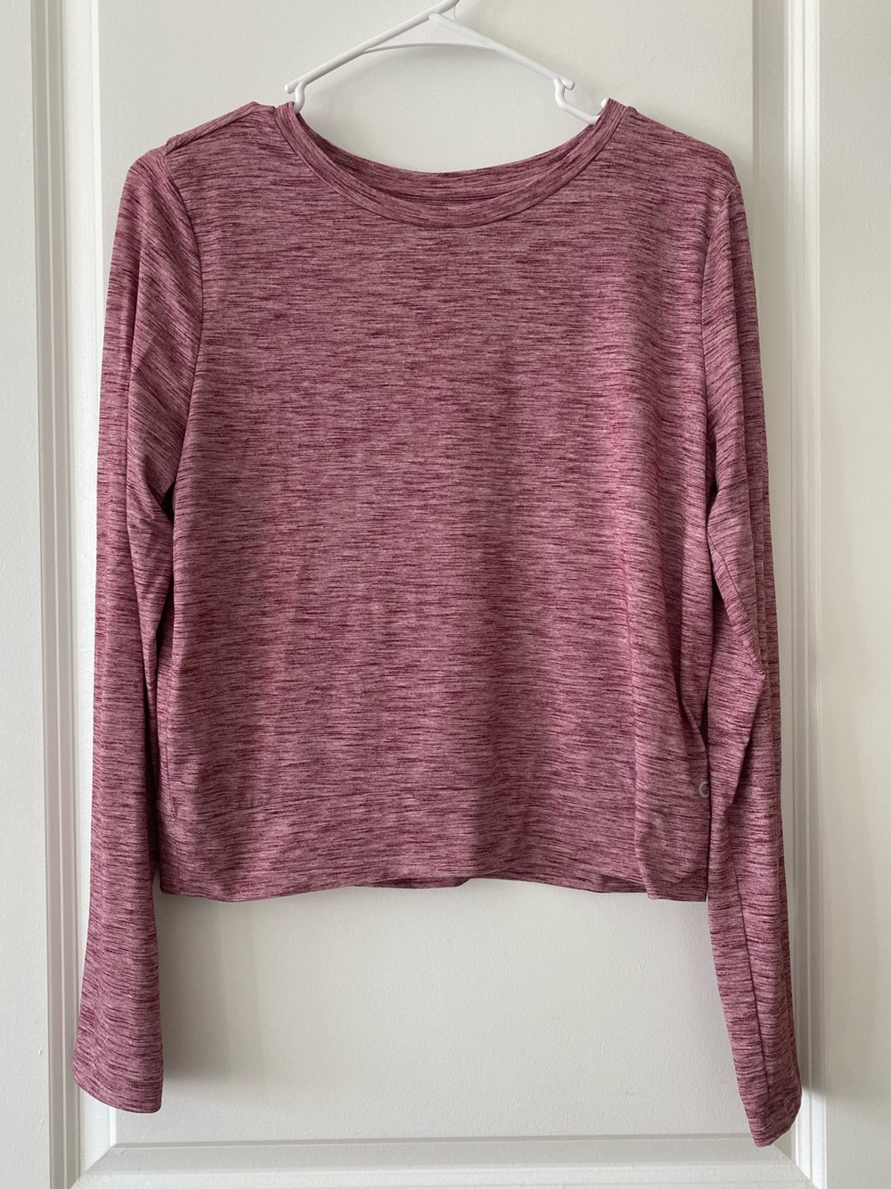 Gap Fit Breathe Sz M long sleeve top pink heather